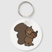 Eichhörnchen mit Acorn Schlüsselanhänger (Vorderseite)
