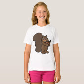 Eichhörnchen mit Acorn T-Shirt (Vorne ganz)