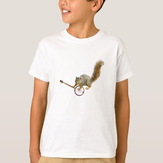 Eichhörnchen mit Banjo T-Shirt (Vorderseite)