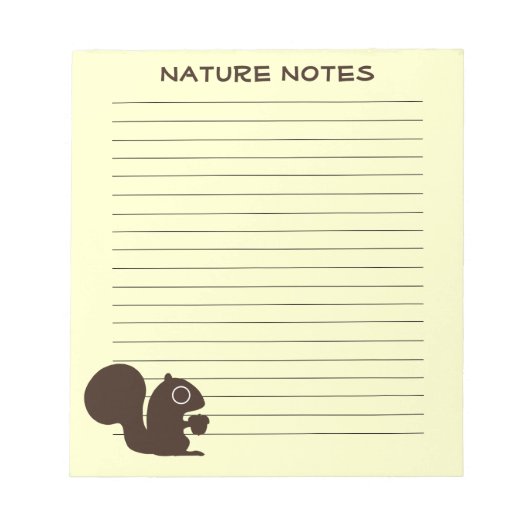 Eichhörnchen mit benutzerdefiniertem Text Notizblock (Vorderseite)