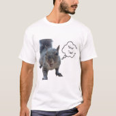 Eichhörnchen mit benutzerdefiniertem Text T-Shirt (Vorderseite)