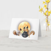 Eichhörnchen mit Cauldron-Karte Karte (Gelbe Blume)