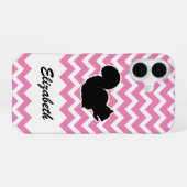 Eichhörnchen mit Chevron-Muster iPhone 16 Hülle (Rückseite (Horizontal))