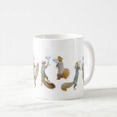 Eichhörnchen mit Cocktails-Tasse Kaffeetasse (VorderseiteRechts)