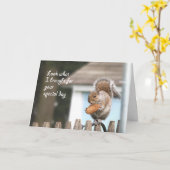 Eichhörnchen mit Cookie Happy Birthday card - Funn Karte (Gelbe Blume)