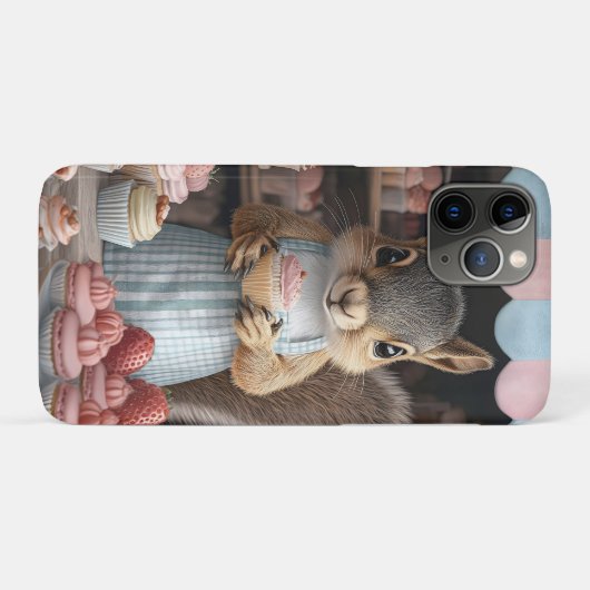 Eichhörnchen mit Cupcake Case-Mate iPhone Hülle (Rückseite (Horizontal))