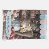 Eichhörnchen mit Cupcake Geschirrtuch (Horizontal)