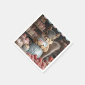 Eichhörnchen mit Cupcake Serviette (Ecke)