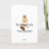 Eichhörnchen mit Daisy Happy Birthday Card Karte (Rückseite)