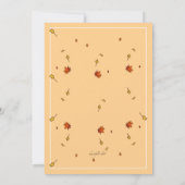 Eichhörnchen mit Eichel-Einladung Einladung (Rückseite)