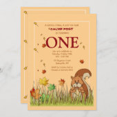 Eichhörnchen mit Eichel-Einladung Einladung (Vorne/Hinten)