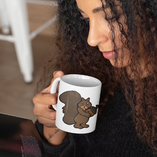 Eichhörnchen mit Eichel Süßes Waldtier Kaffeetasse