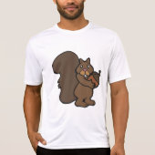 Eichhörnchen mit Eichel Süßes Waldtier T-Shirt (Vorderseite)
