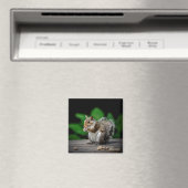 Eichhörnchen mit Erdnüssen Magnet (In Situ (Geschirrspüler))