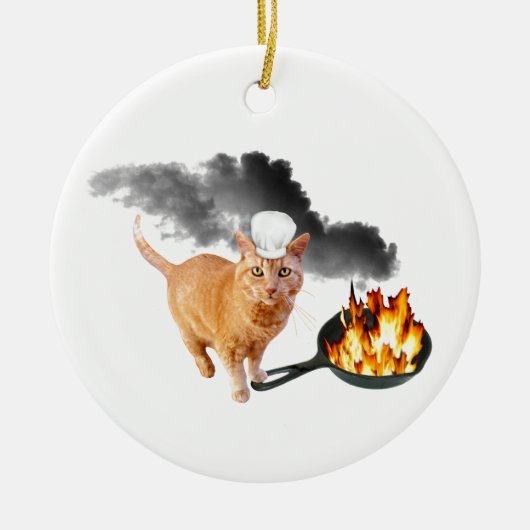 Eichhörnchen mit farbiger Acorn-Keramik Keramik Ornament (Vorne)