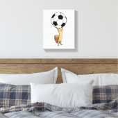 Eichhörnchen mit Fußball Leinwanddruck (Insitu (Schlafzimmer))