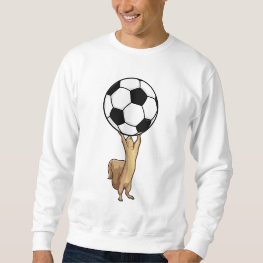 Eichhörnchen mit Fußball Sweatshirt (Vorderseite)