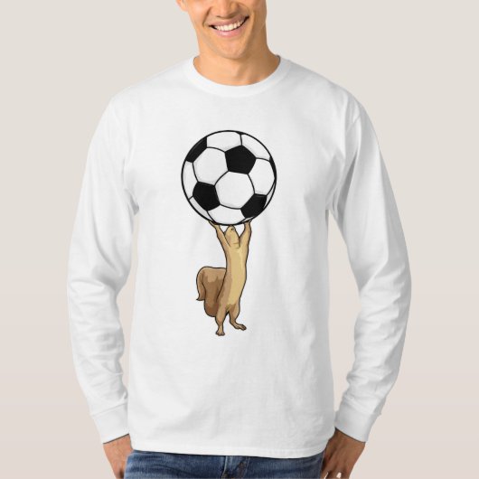 Eichhörnchen mit Fußball T-Shirt (Vorderseite)