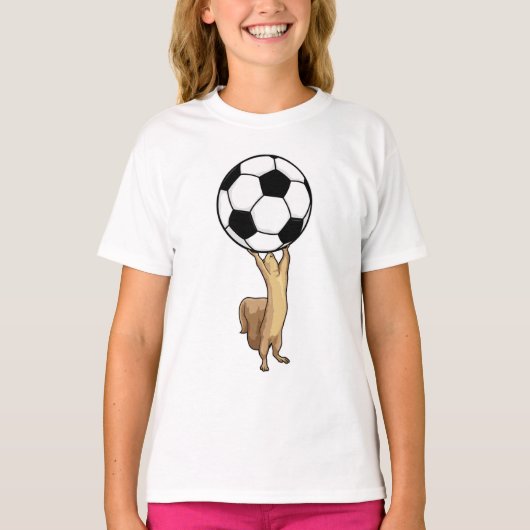 Eichhörnchen mit Fußball T-Shirt (Vorderseite)