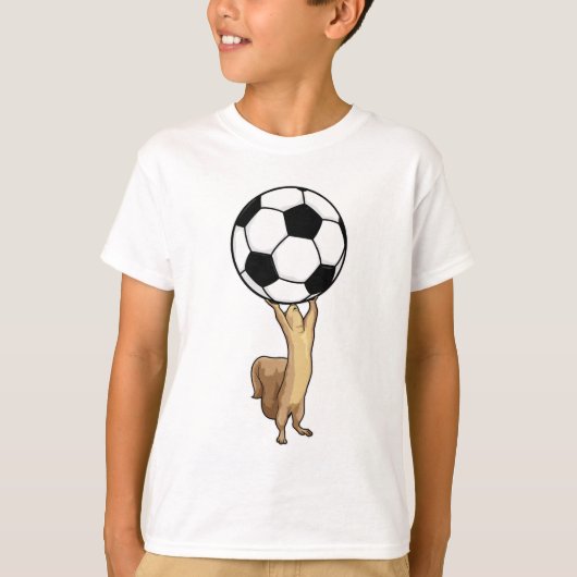 Eichhörnchen mit Fußball T-Shirt (Vorderseite)