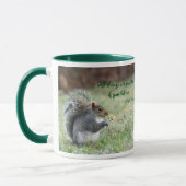 Eichhörnchen mit Gänseblümchen-Kennzeichen-9:23 Tasse (Links)