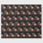 Eichhörnchen mit Geburtstagskandalen Geschenkpapier (Flach)