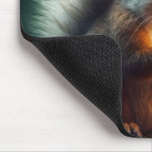 Eichhörnchen mit Geburtstagskuchen Mousepad (Ecke)