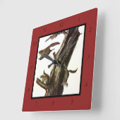 Eichhörnchen mit gemeinsamem oder südlichem Flying Quadratische Wanduhr (Winkel)