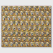 Eichhörnchen mit Herbstdüster Geschenkpapier (Flach)