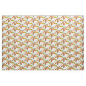 Eichhörnchen mit japanischen Laternen Stoff (Fat Quarter (45,7 x 55,9 cm))