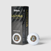 Eichhörnchen mit Kiefernkone Golfball (Verpackungen)