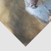 Eichhörnchen mit Kiefernkone Seidenpapier (Ausschnitt)