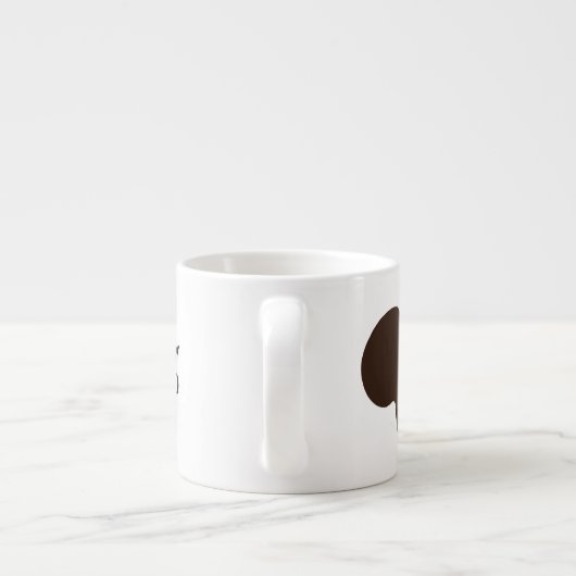 Eichhörnchen mit kundengerechtem Text Espressotasse (Rückseite)