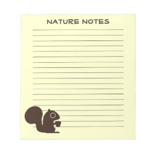 Eichhörnchen mit kundenspezifischem Text Notizblock