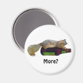 Eichhörnchen mit leerer Bierflasche Magnet (Vorderseite/Rückseite)
