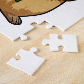 Eichhörnchen mit lila Blume Puzzle (Seite)