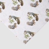 Eichhörnchen mit Mistletopapier Seidenpapier (Ausschnitt)
