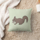 Eichhörnchen mit Nüssen Kissen (Decke)