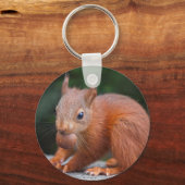 Eichhörnchen mit Nut Keyring Schlüsselanhänger (Vorderseite)