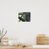 Eichhörnchen mit Nut Nature Foto Malerei Poster (Küche)