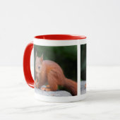 Eichhörnchen mit Nut-Tasse Tasse (Vorderseite Links)