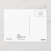 Eichhörnchen mit Parasol Postkarte (Rückseite)