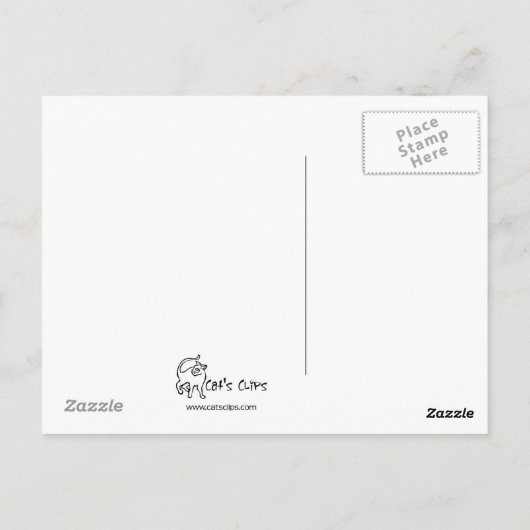 Eichhörnchen mit Parasol Postkarte (Rückseite)