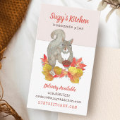 Eichhörnchen mit Pie-Bäckerei Visitenkarte