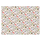 Eichhörnchen mit Pilztabletten Tischdecke (Vorderseite (Horizontal))