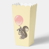 Eichhörnchen mit Pink Balloon Popcorn Geschenkschachtel (Rückseite)