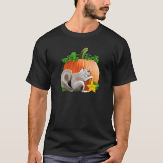 Eichhörnchen mit Pumpkin T-Shirt