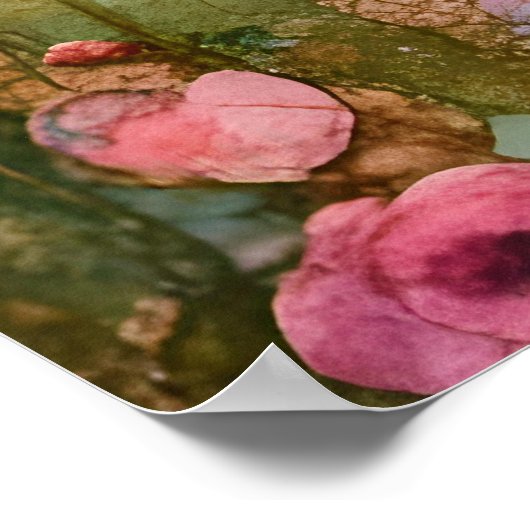 Eichhörnchen mit rosa Kleid und Drink Poster (Ecke)