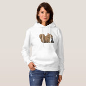 Eichhörnchen mit Schachstück Bishop Hoodie (Vorne ganz)