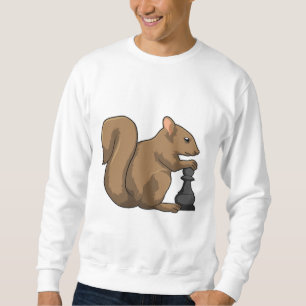 Eichhörnchen mit Schachstück Bishop Sweatshirt